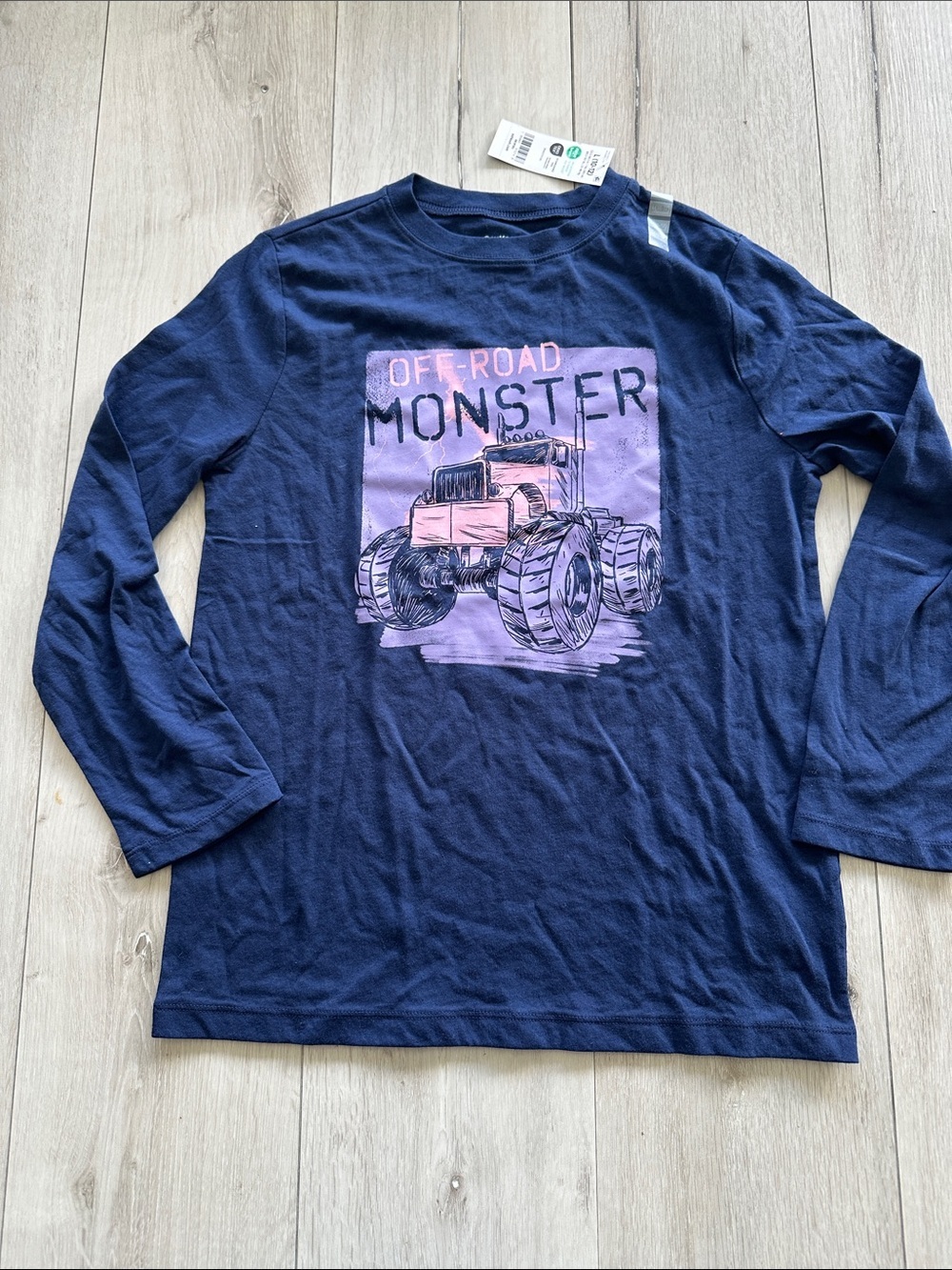 OshKosh B'gosh Graphic Long Sleeve Tee Blue Large NWT